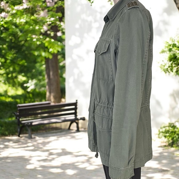 Mudd Army Green Studded Military Jacket - Picture 14 of 17